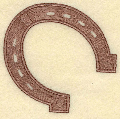 Embroidery Design: Horseshoe Small3.03w X 2.96h