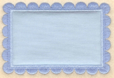 Embroidery Design: Rectangular border applique3.92"w X 2.65"h