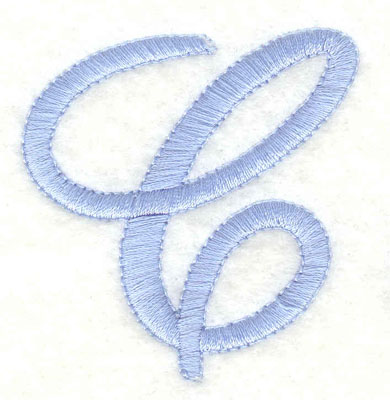 Embroidery Design: C upper case2.05w X 2.14h