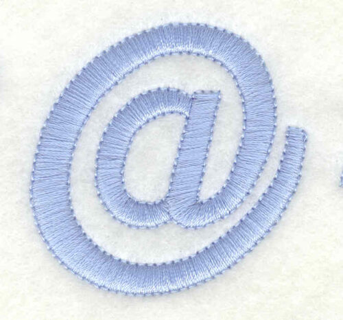 Embroidery Design: At symbol1.81w X 1.77h