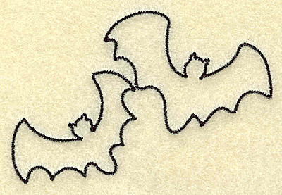 Embroidery Design: Bats 3.52w X 2.21h