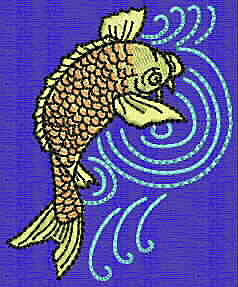 Embroidery Design: Koi E 2.78w X 2.28h