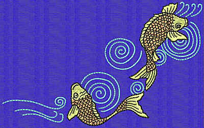 Embroidery Design: Koi G 3.88w X 6.29h