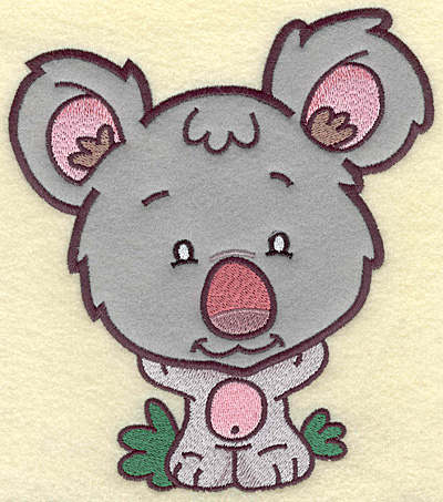 Embroidery Design: Koala Bear large applique 6.14w X 6.92h