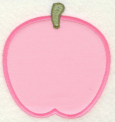 Embroidery Design: Apple 3.68w X 3.93h