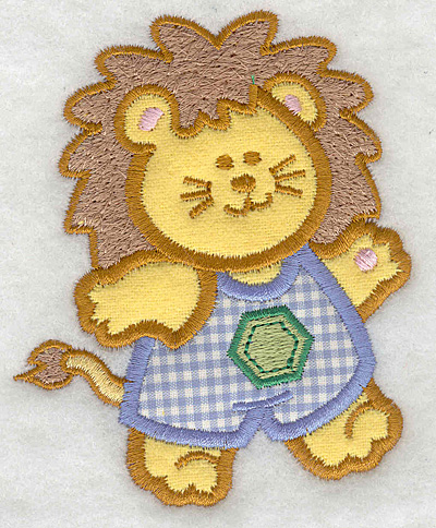 Embroidery Design: Lion double applique small3.21w X 3.90h