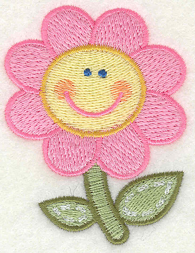 Embroidery Design: Flower  2.25" x 2.93"