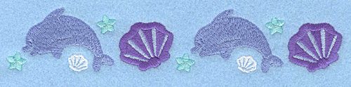 Embroidery Design: Mini dolphin border7.00w X 1.38h