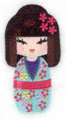 Embroidery Design: Kokeshi Doll 6 1.81w X 3.50h