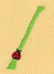 Embroidery Design: Ladybug Letters / 1.08w X 1.78h