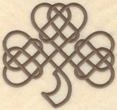 Embroidery Design: Large shamrock 5.88w X 5.49h