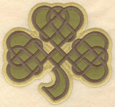 Embroidery Design: Large shamrock applique4.79w X 4.50h