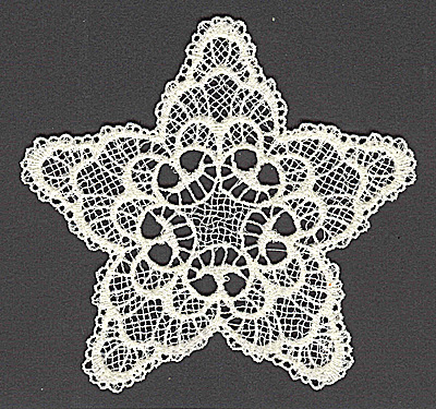 Embroidery Design: Star D large 4.97w X 4.79h