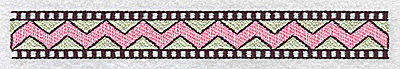 Embroidery Design: Scalloped border design 4.84w X 1.00h