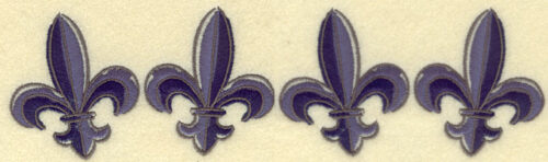 Embroidery Design: Fleur De Lys Border9.52w X 2.58h