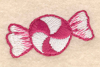 Embroidery Design: Mint candy 1.76"w X 0.94"h