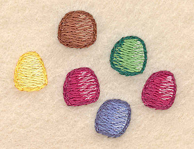 Embroidery Design: Gumdrop cluster 2.14"w X 1.66"h