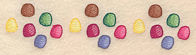 Embroidery Design: Gumdrop border 6.99"w X 1.66"h