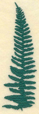 Embroidery Design: Large Fern E1.95w X 6.01h