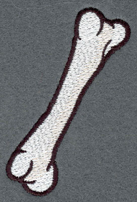 Embroidery Design: Bone Single2.36w X 3.55h