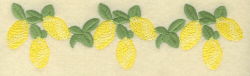 Embroidery Design: Lemon Border7.75w X 2.17h