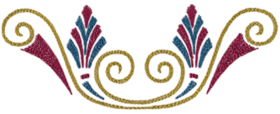 Embroidery Design: Roman Tassle 69.34" x 3.48"