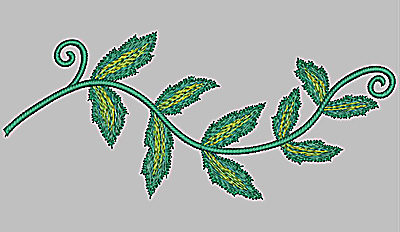 Embroidery Design: Vine large 8.76w X 3.75h