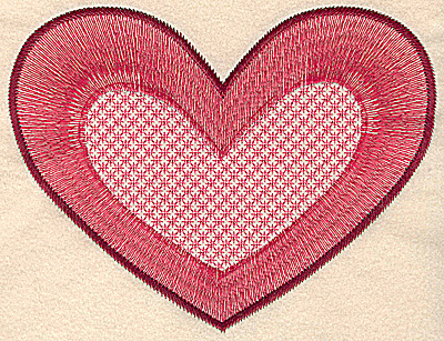 Embroidery Design: Heart large 7.91w X 6.06h