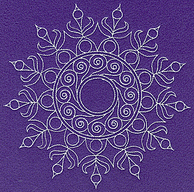 Embroidery Design: Rangoli design E large 6.98w X 6.95h