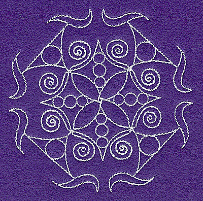 Embroidery Design: Rangoli design R 3.86w X 3.87h