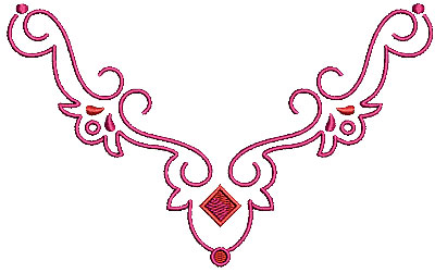 Embroidery Design: Scrollworks swirl 5 6.85w X 4.21h