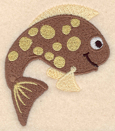 Embroidery Design: Fantasy fish 3 large 3.00"w X 3.56"h