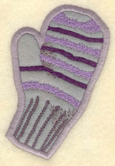 Embroidery Design: Mitten applique2.44w X 3.91h