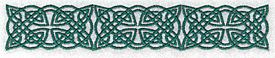 Embroidery Design: Celtic symbol row 5.84w X 1.06h