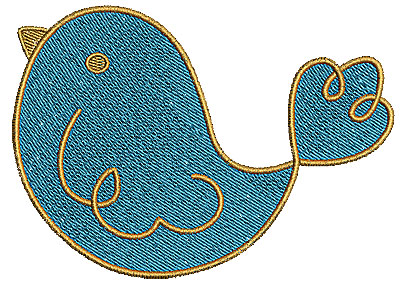 Embroidery Design: Birdie 2 4.72w X 3.37h