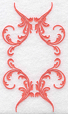 Embroidery Design: Swirl element 1E 3.59w X 6.28h