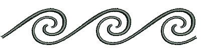 Embroidery Design: Southwest swirls 4.48w X 0.83h