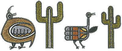 Embroidery Design: Southwestern border 2 6.02w X 2.42h