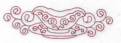 Embroidery Design: Creamer redwork 3.85w X 1.14h