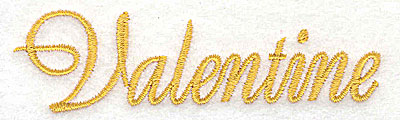 Embroidery Design: Valentine 3.87w X 1.09h