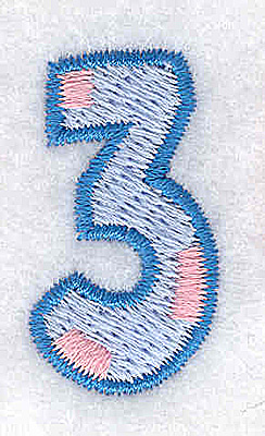 Embroidery Design: 3 small 0.70w X 1.27h