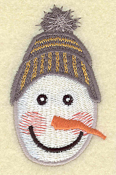 Embroidery Design: Snowman head B large 1.81w X 3.07h