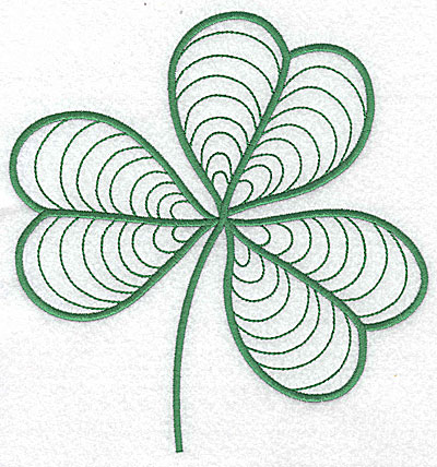 Embroidery Design: Shamrock large 6.73w X 7.07h