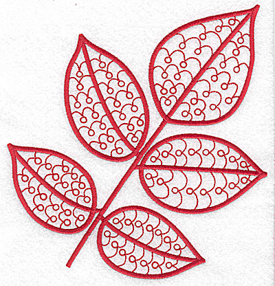 Embroidery Design: Leaf 10 large 6.69w X 7.07h