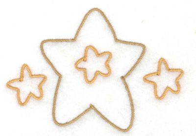 Embroidery Design: Stars 3.16w X 2.21h