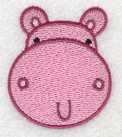 Embroidery Design: Hippo head 1.91w X 2.23h