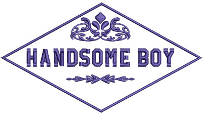 Embroidery Design: Handsome Boy 6.53w X 3.63h