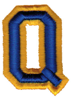 Embroidery Design: Athletic Foam Q1.61" x 2.16"