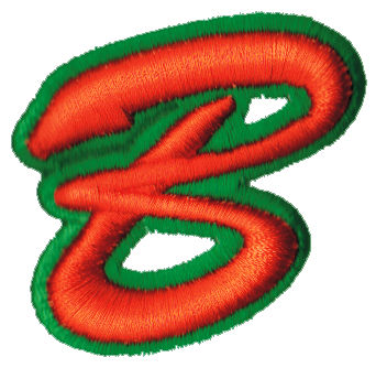 Embroidery Design: Script Foam B2.20" x 2.13"