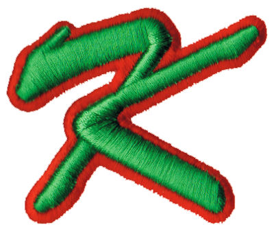 Embroidery Design: Script Foam K2.19" x 2.60"